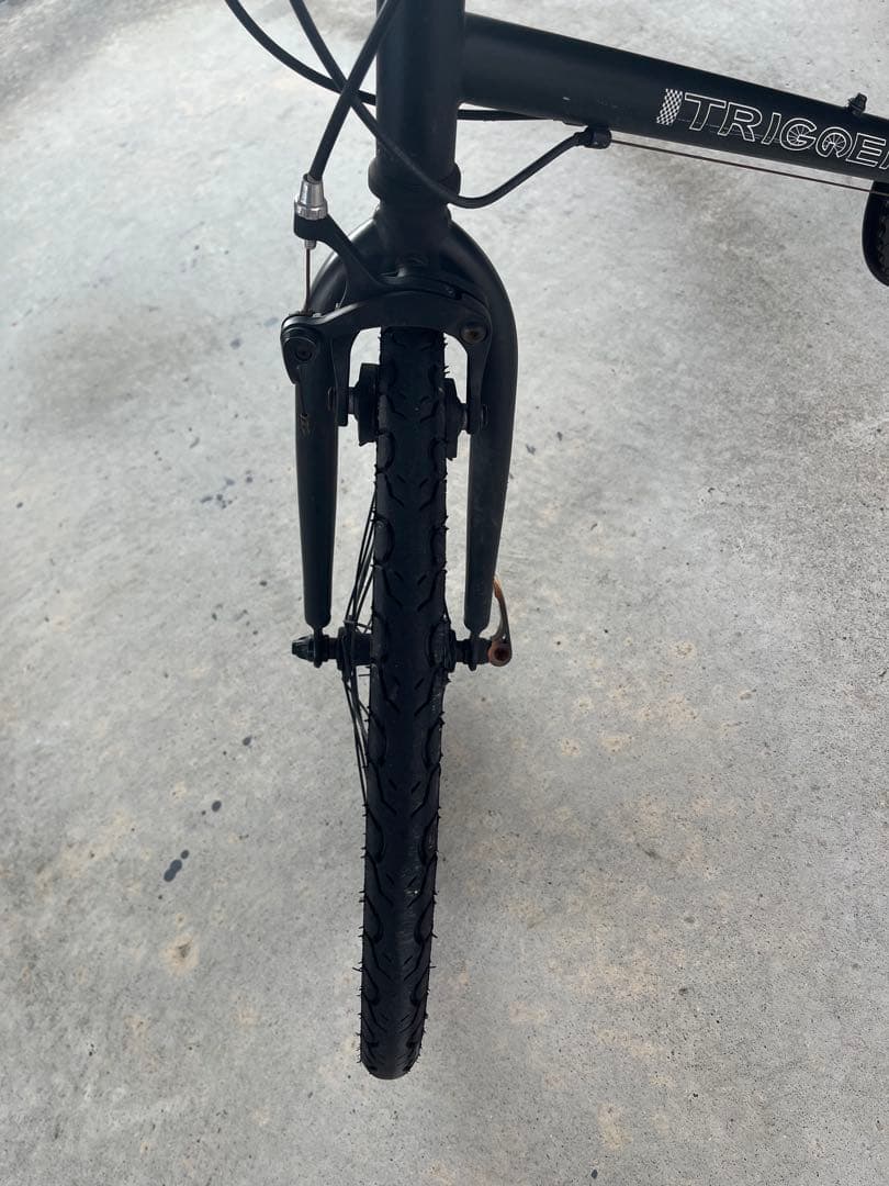 直接引き取り　ミニベロ ブラック ドロップハンドル　ロードバイク