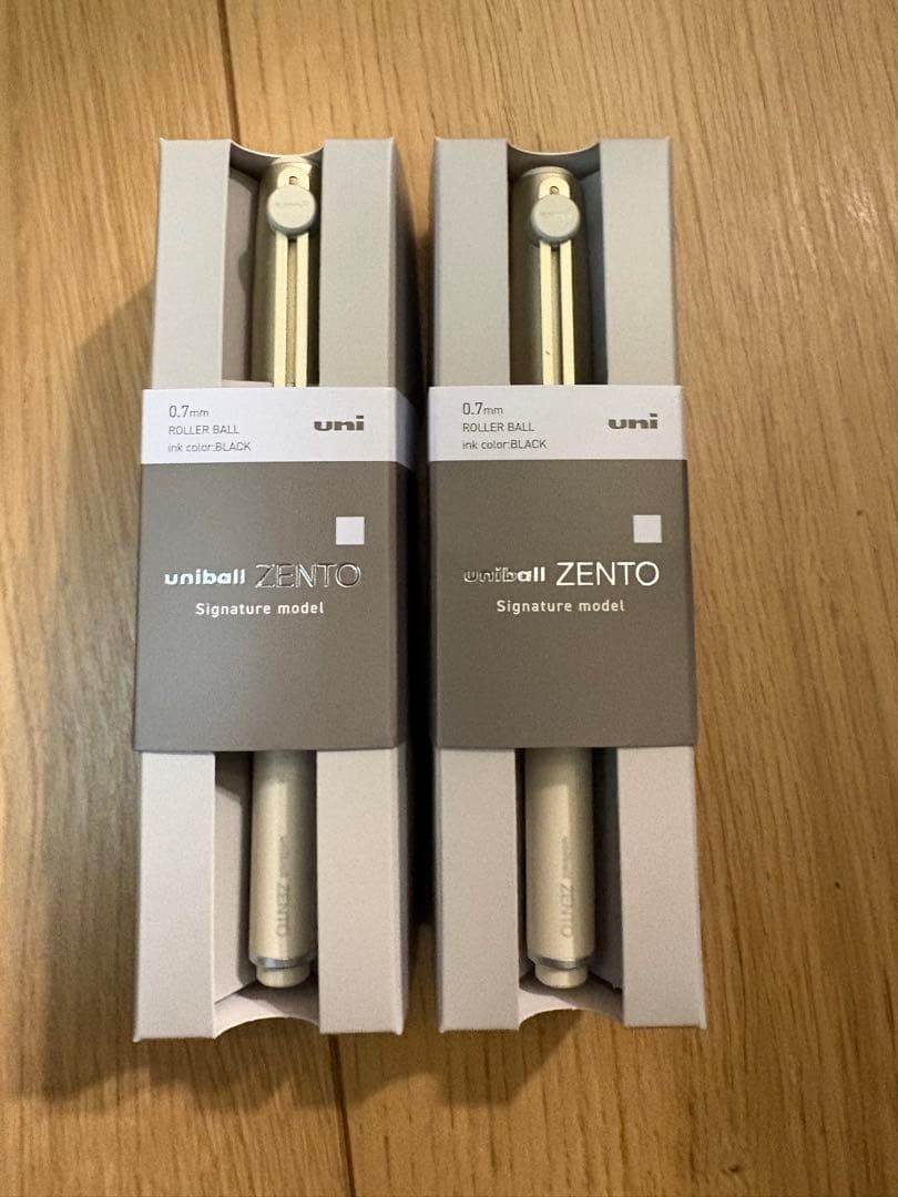 uniball ZENTO 0.7mm ブラック 2本セット