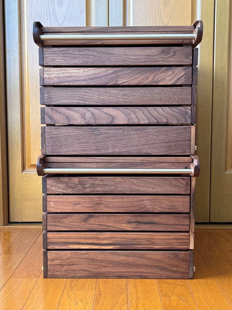 igt ウォルナット シェルフコンテナ　韓国　約36リットル