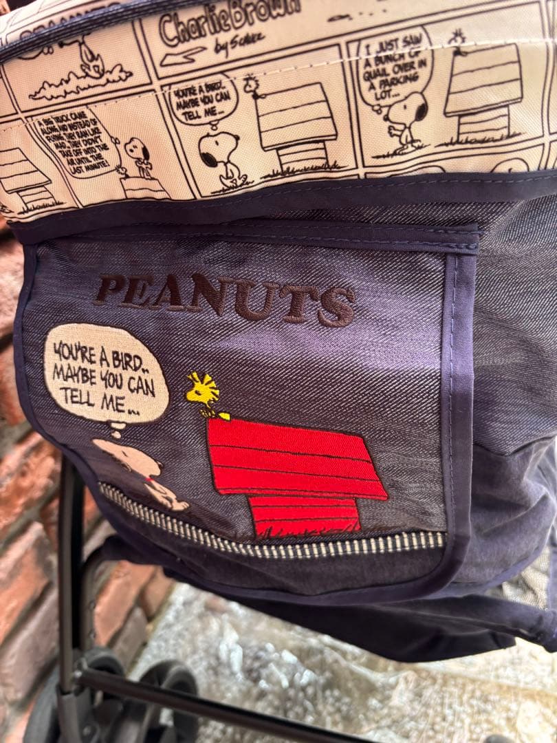 PEANUTS スヌーピー ペットカート ネイビー