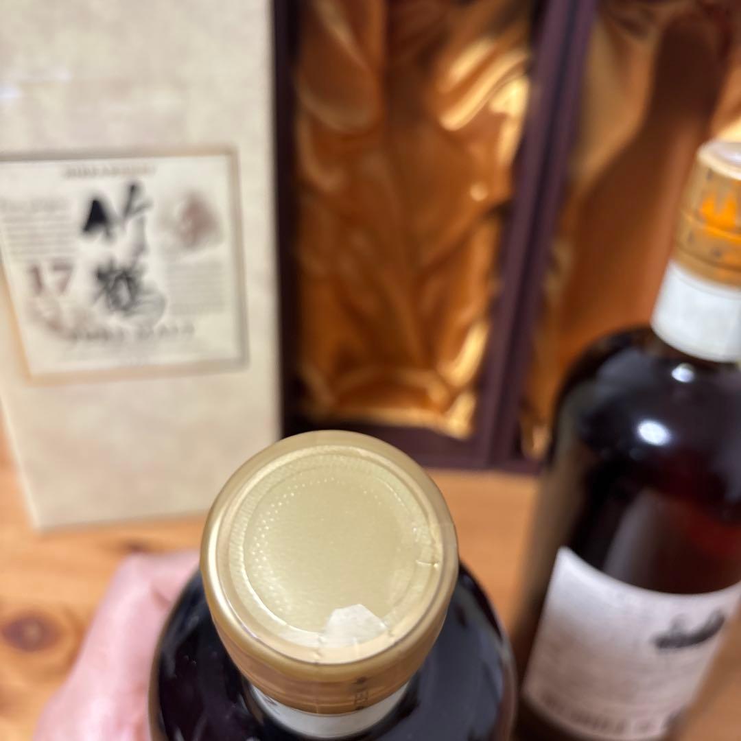 ニッカウイスキー　竹鶴17年　ピュアモルト　箱付き　２点セット　未開封