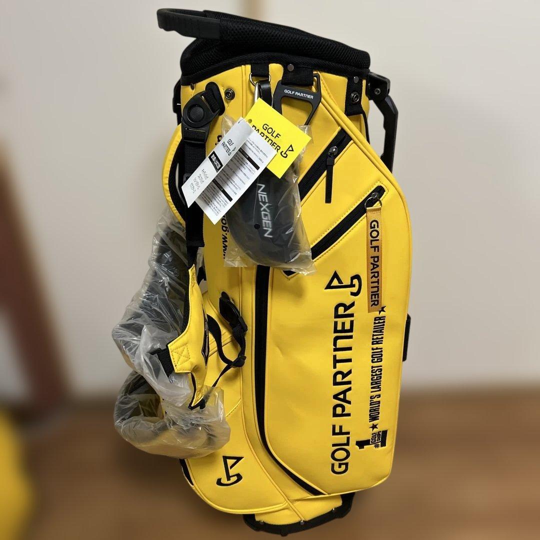 GOLF PARTNER ゴルフバッグ GPCB-2501 9型 イエロー