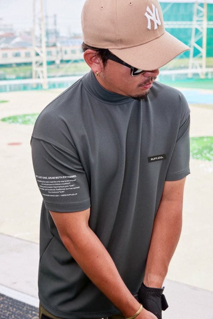 RUFFLOG MOCK NECK SHIRTS PANTS 上下セット　グレー