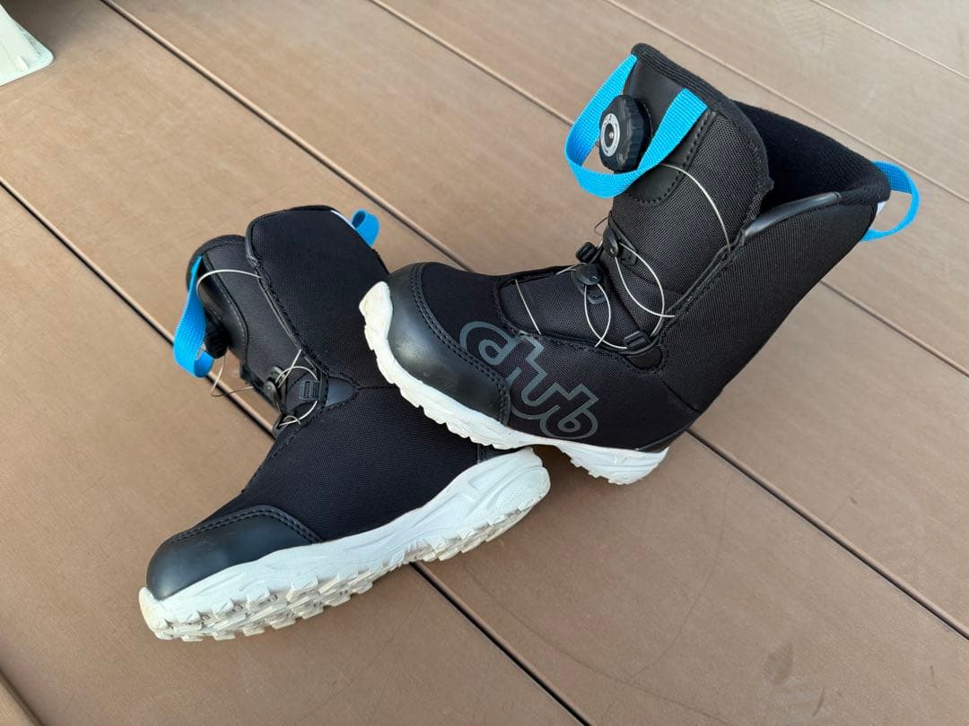 dub 子ども用スノーボードブーツ ブラック/ブルー