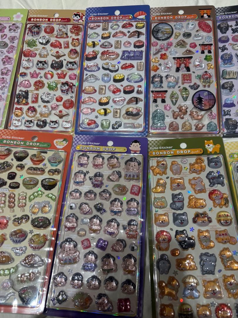 正規品　ボンボンドロップシール 和柄 9枚セット　新品未使用