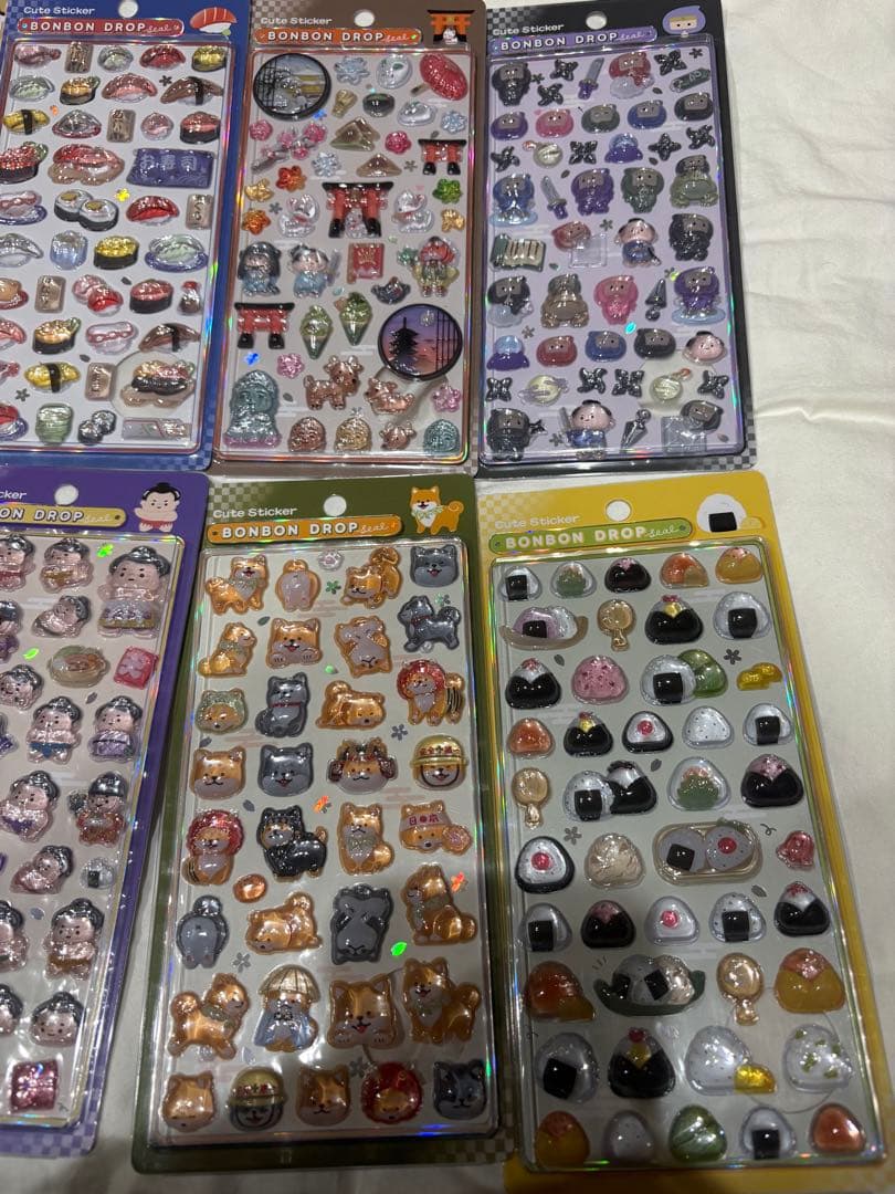 正規品　ボンボンドロップシール 和柄 9枚セット　新品未使用