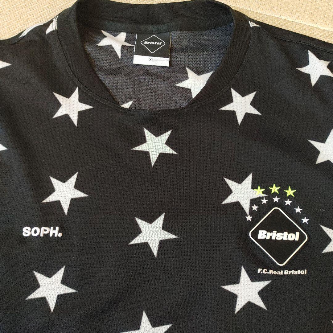 FCRB　ゲームシャツ　ブラック　XL 　星柄