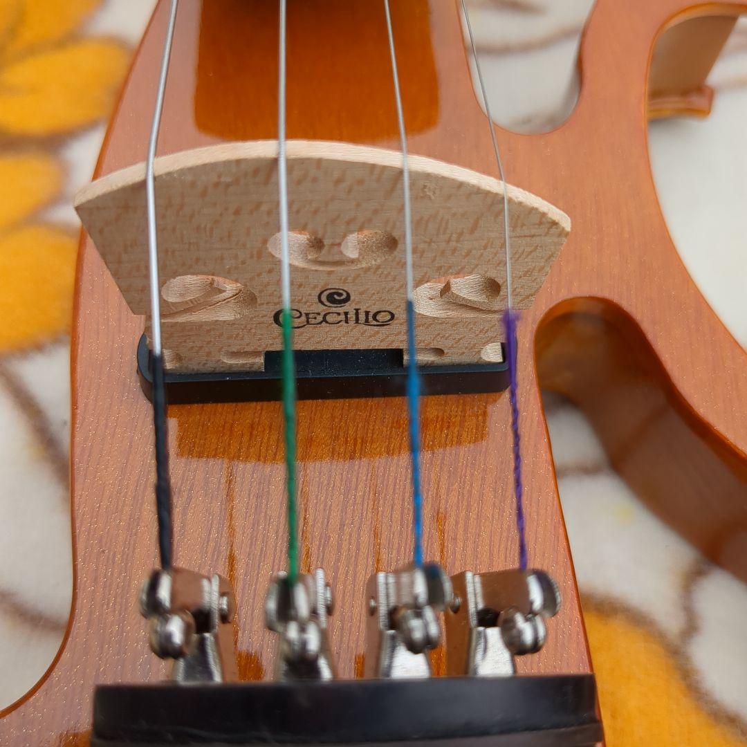 CECILIO エレキ バイオリン サイレント セシリオ ケース付き