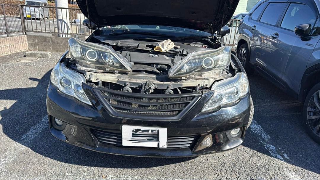 インナーブラック！マークX イカリングヘッドライト！