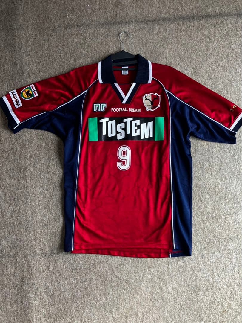 鹿島アントラーズ　2000〜2001年ユニフォーム9番レプリカユニフォーム