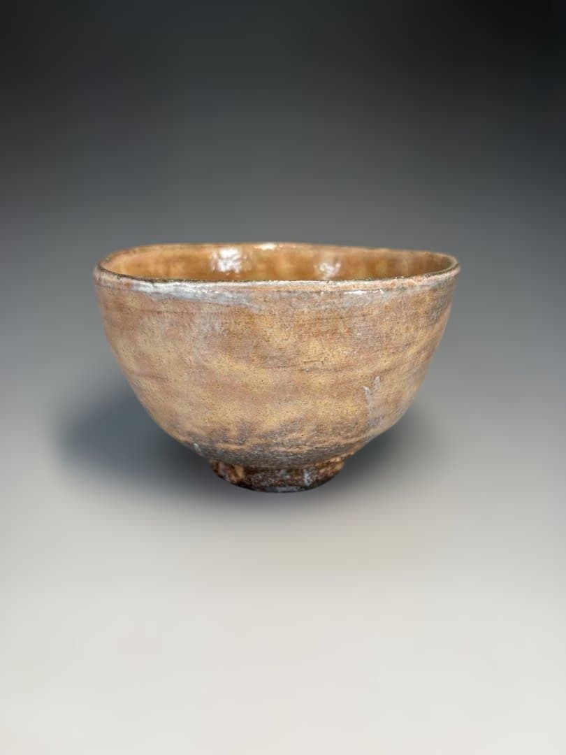 【中古品】十四代坂倉新兵衛造　萩茶碗（共箱）