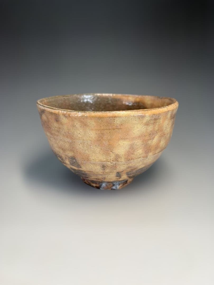 【中古品】十四代坂倉新兵衛造　萩茶碗（共箱）