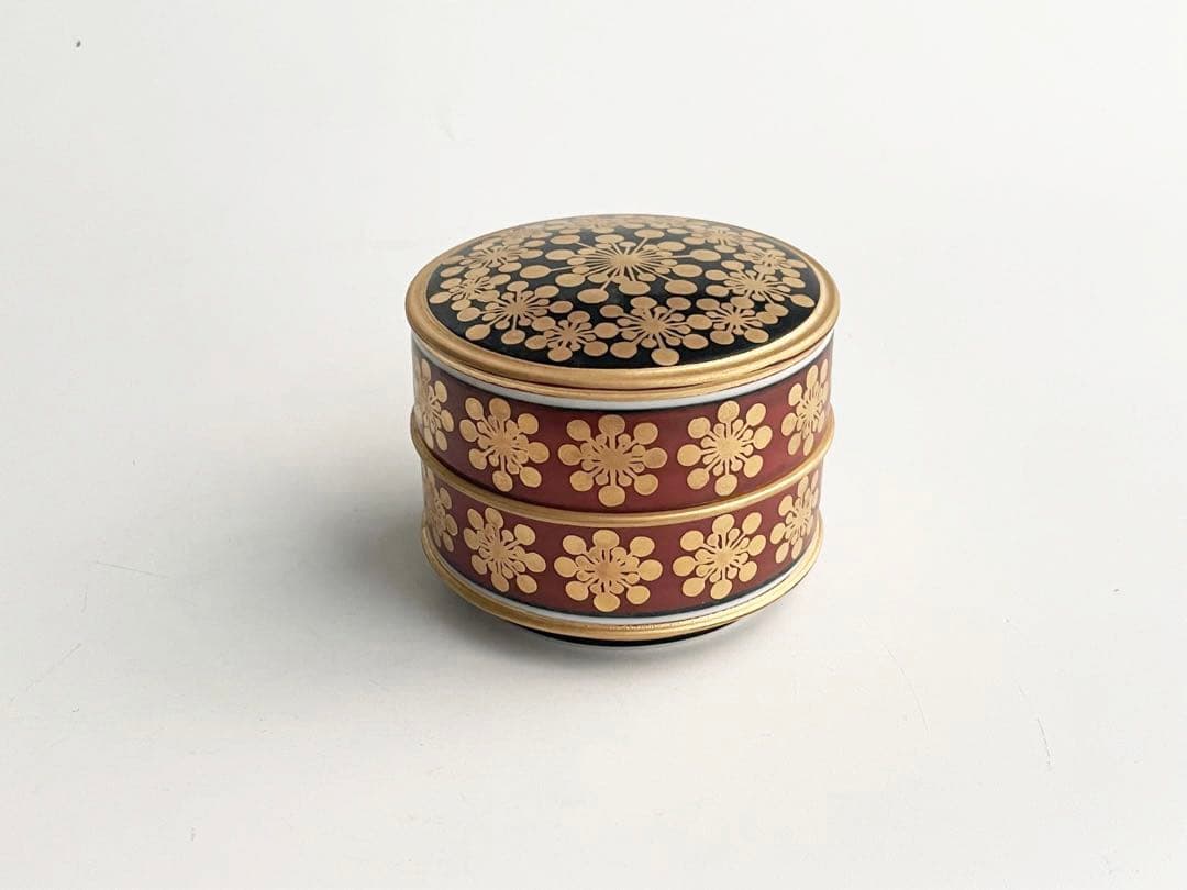 陶芸家　作家物　厳島豊之助　金彩　茶器　茶入　棗　香合　中次茶入　共箱