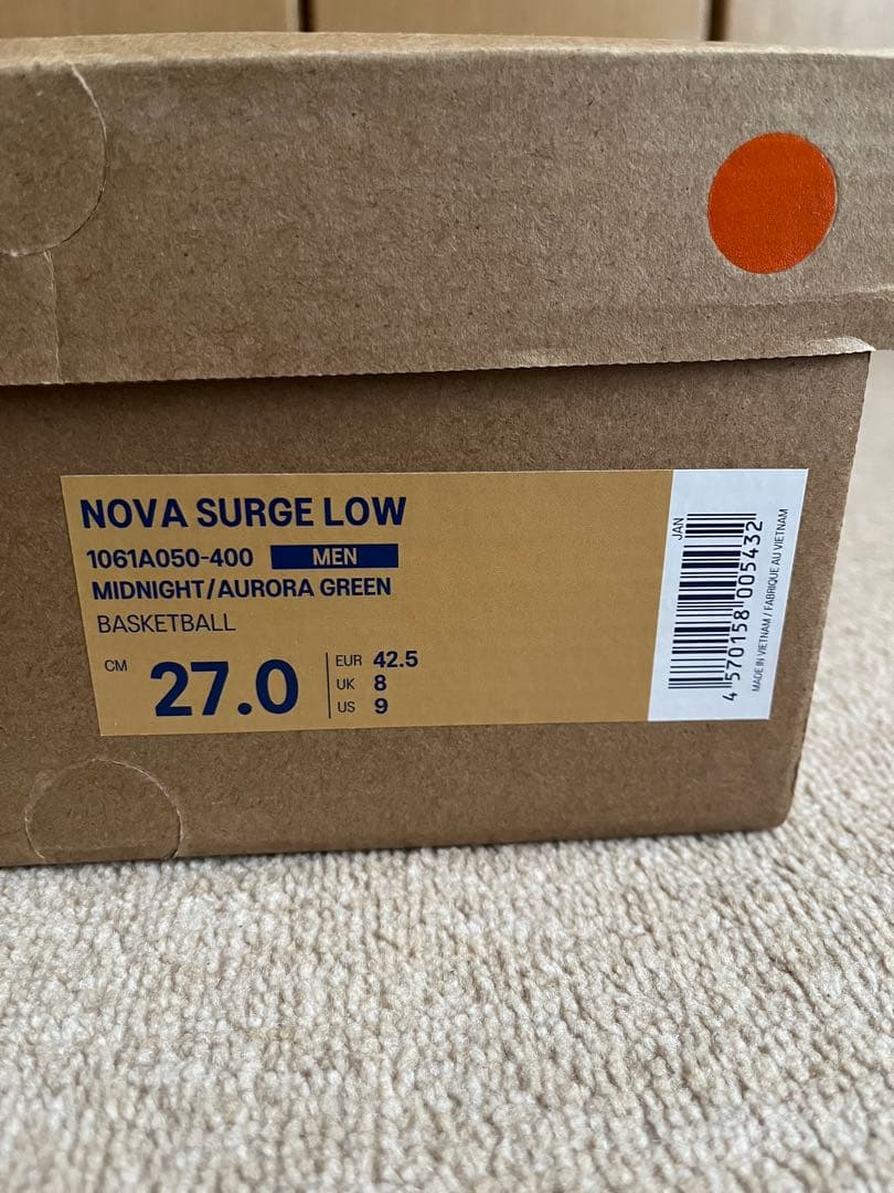 ASICS × ballaholic NOVA SURGE LOW 27cm