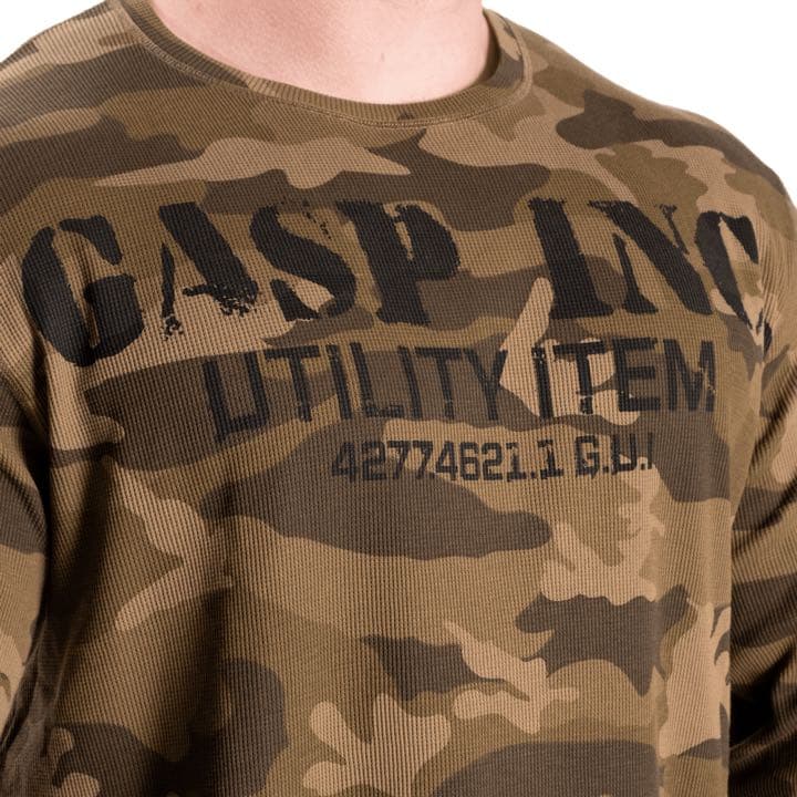 gasp サーマルジムスウェット　グリーンカモ　M