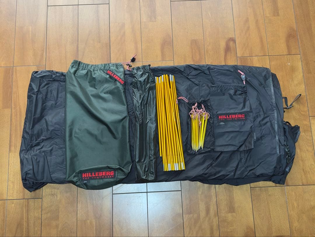 ヒルバーグ ウナ グリーン フットプリント付き Hilleberg Unna