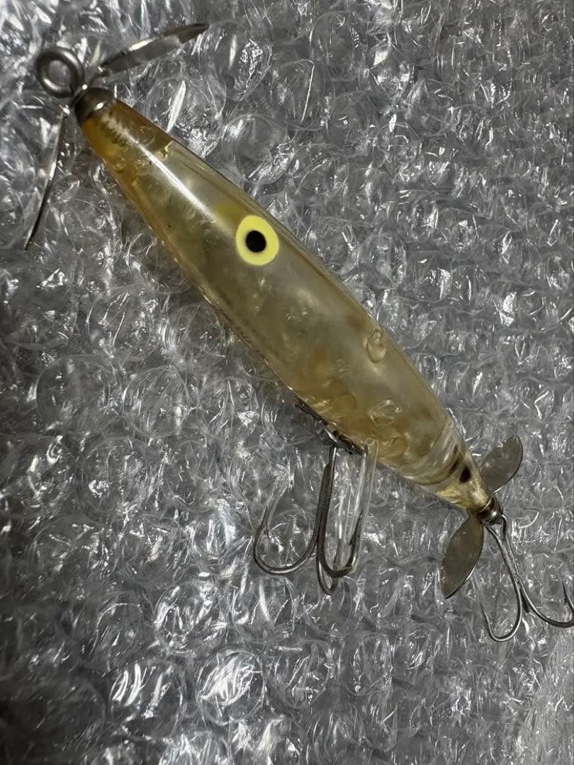 オールドヘドン　ダイイングフラッター　レアカラー　クリア　吹き目　HEDDON