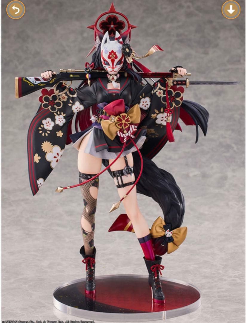 ブルーアーカイブ　フィギュア　狐坂ワカモ