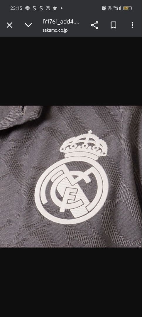 24ー25　レアル・マドリード3rb オーセンティックユニフォームXL未開封