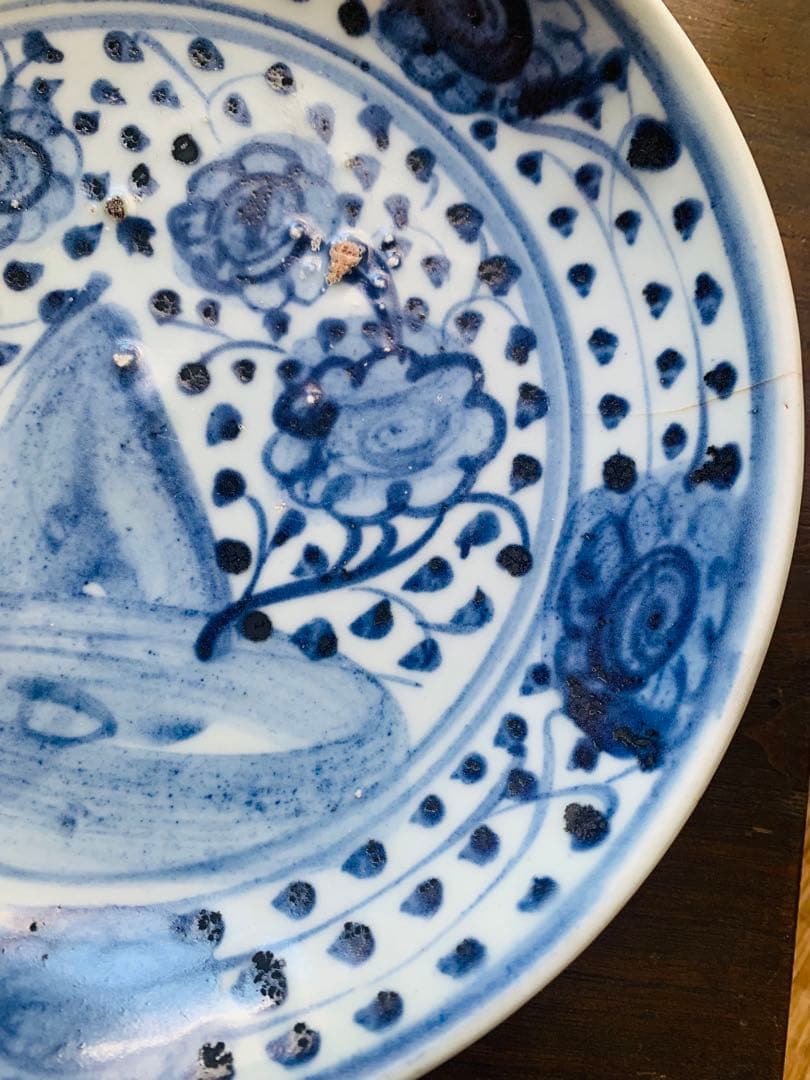 中国明時代早期染付お皿