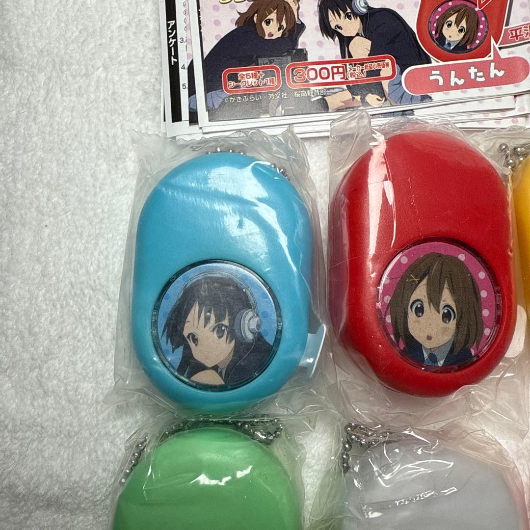 未使用品　けいおん！ボイスエッグキーホルダー サウンドドロップ 6種セット