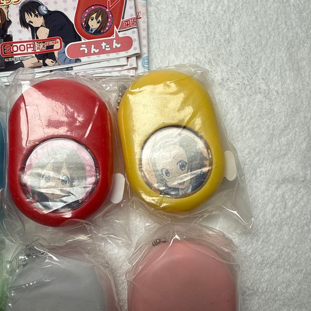 未使用品　けいおん！ボイスエッグキーホルダー サウンドドロップ 6種セット