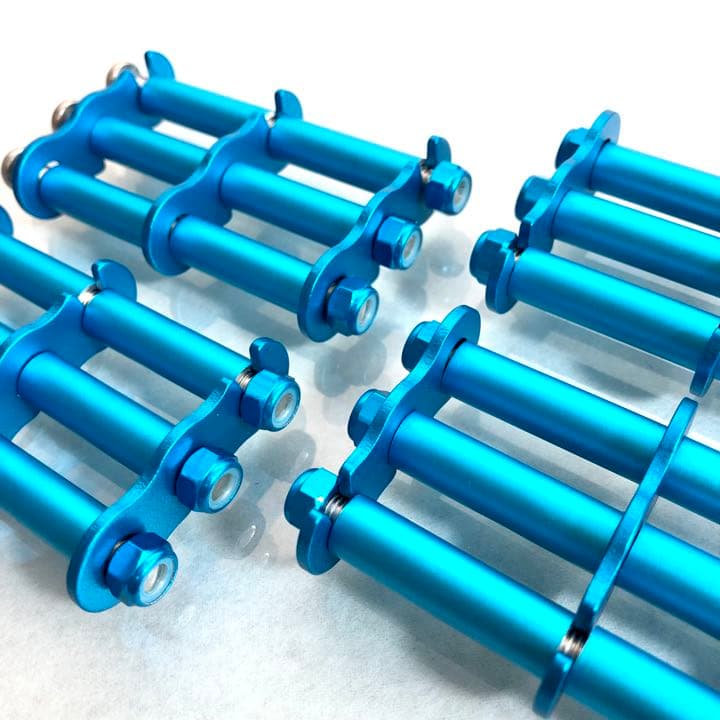 ベルトループ対応腰道具ニックス風カスタムチェーン ライトブルー５セット