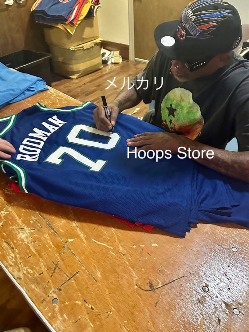 DENNIS RODMAN サイン入り ダラスマーベリックスジャージ ロッドマン