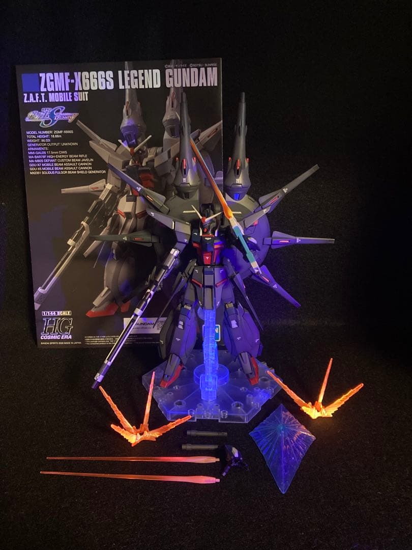 HGCEレジェンドガンダム　全塗装　完成品　エクスカリバー付き