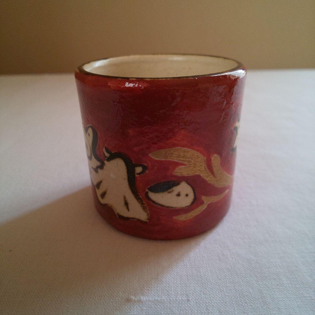 A 186 　　蓋置 ・半七作（共箱付き）