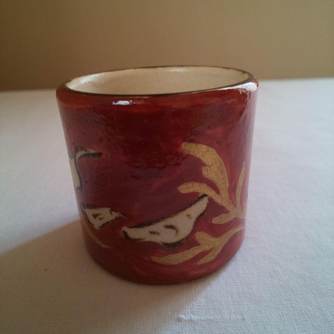 A 186 　　蓋置 ・半七作（共箱付き）