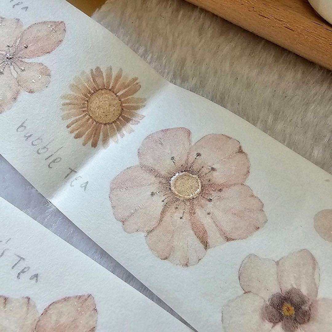 仙女丸《花之卷17》和紙　海外マスキングテープ　マステ 【1247】