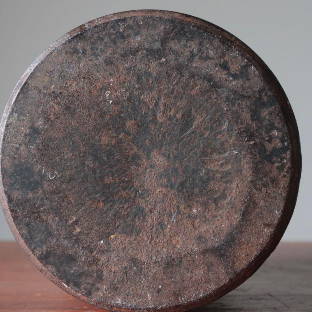 鉄 筒容器 古道具 アンティーク ブロカント