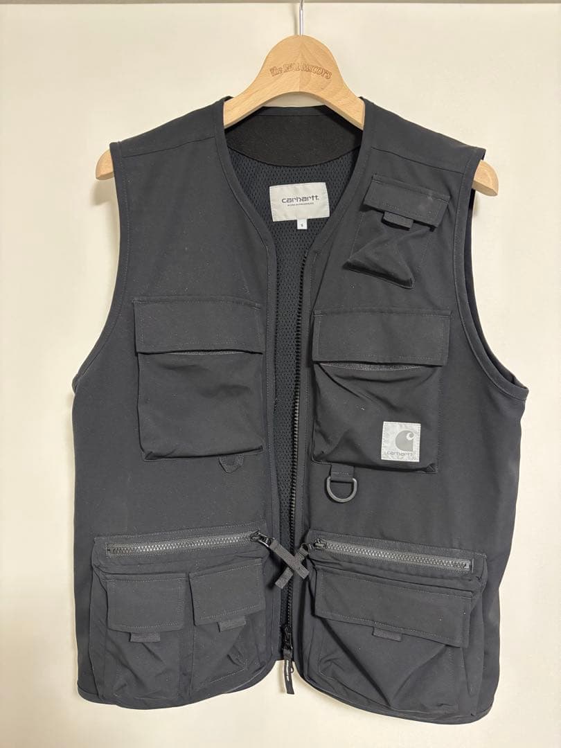Carhartt ブラック フィッシングベスト S