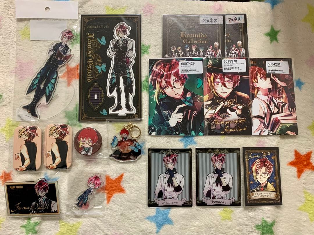 悪魔執事と黒い猫 あくねこ フェネス アクスタ ブロマイド 缶バッジ