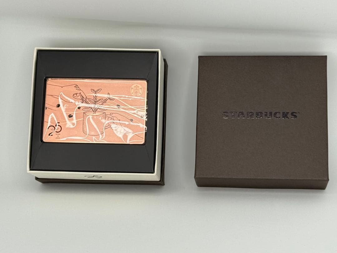 スターバックス 25周年　 メタルカード　未使用　ピン未削り