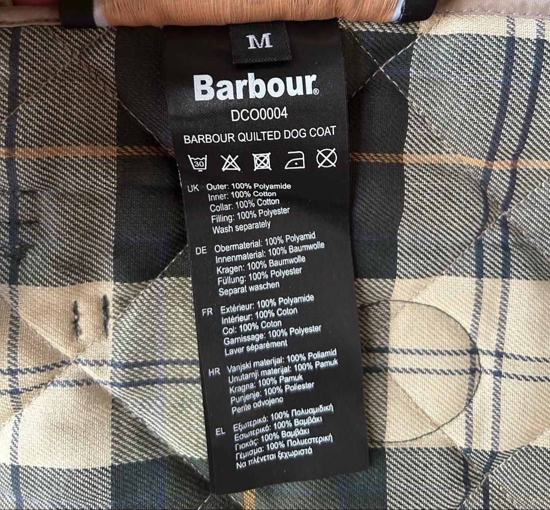犬服・アクセサリー Barbour guilted dog coat