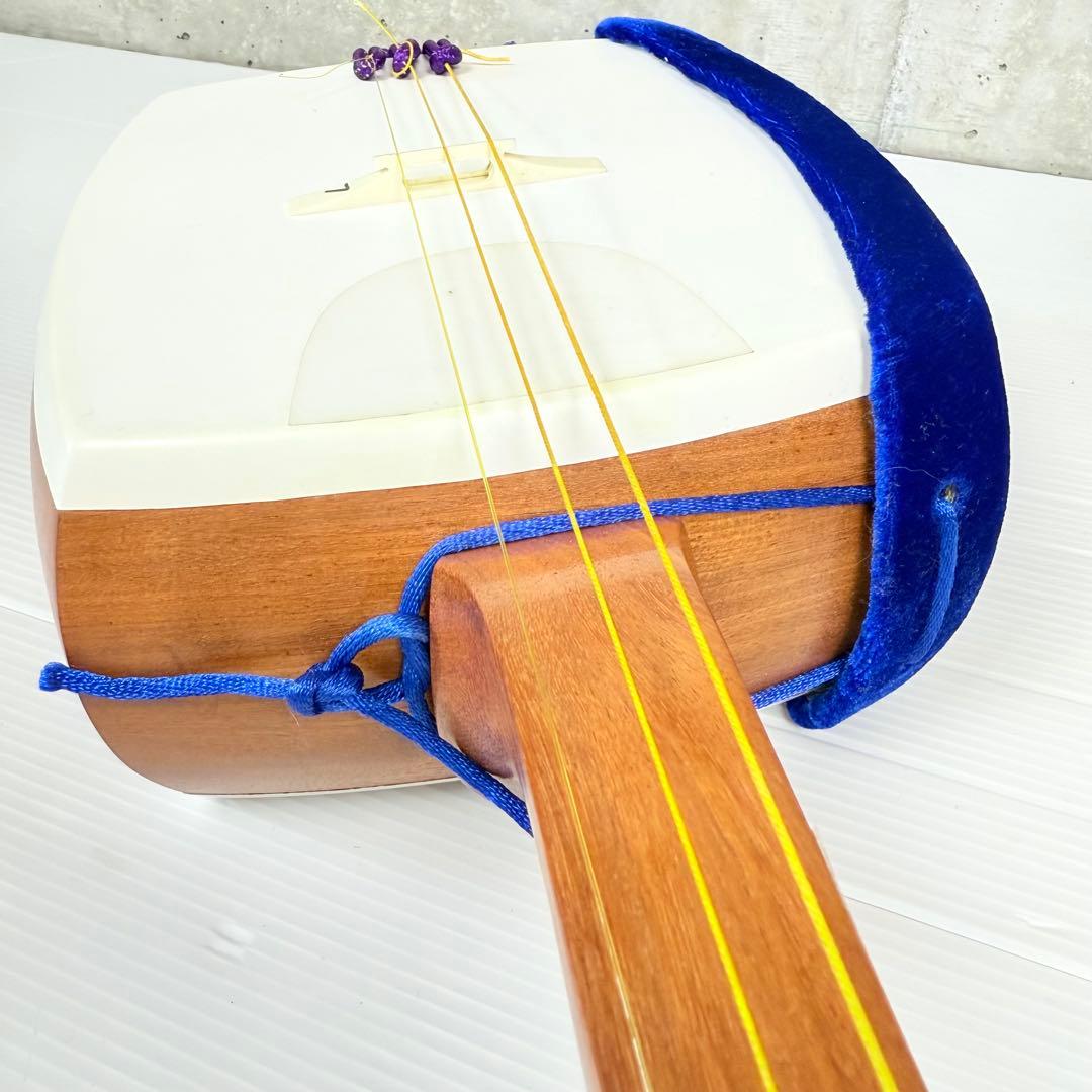 【美品♪】 三味線 全長約98cm ソフトケース付き♪