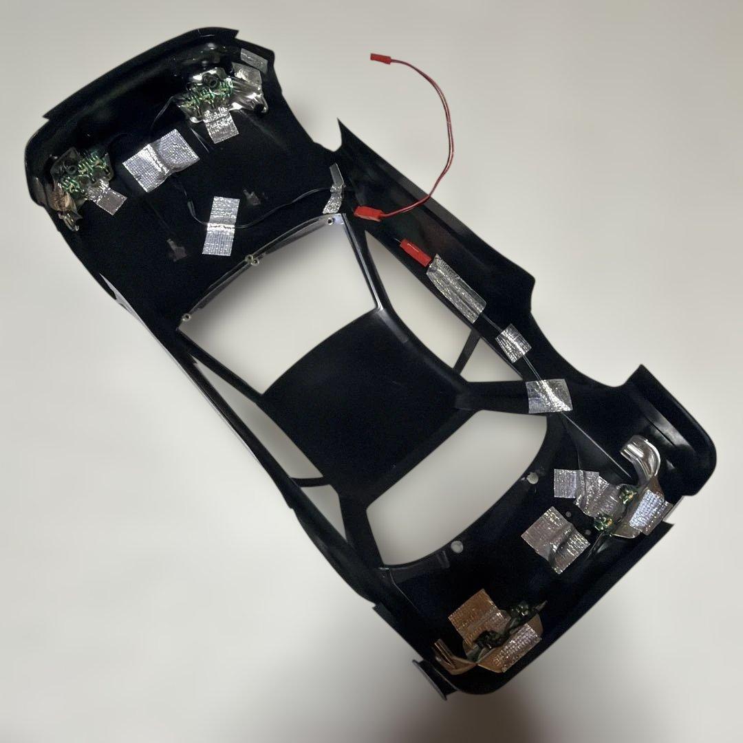 パープルのS13ドリフトRCカー ラジコンボディ