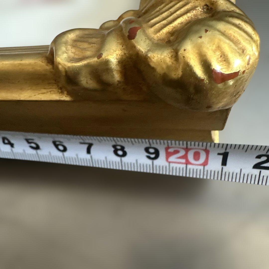 日本画 舞妓女性 金色フレーム