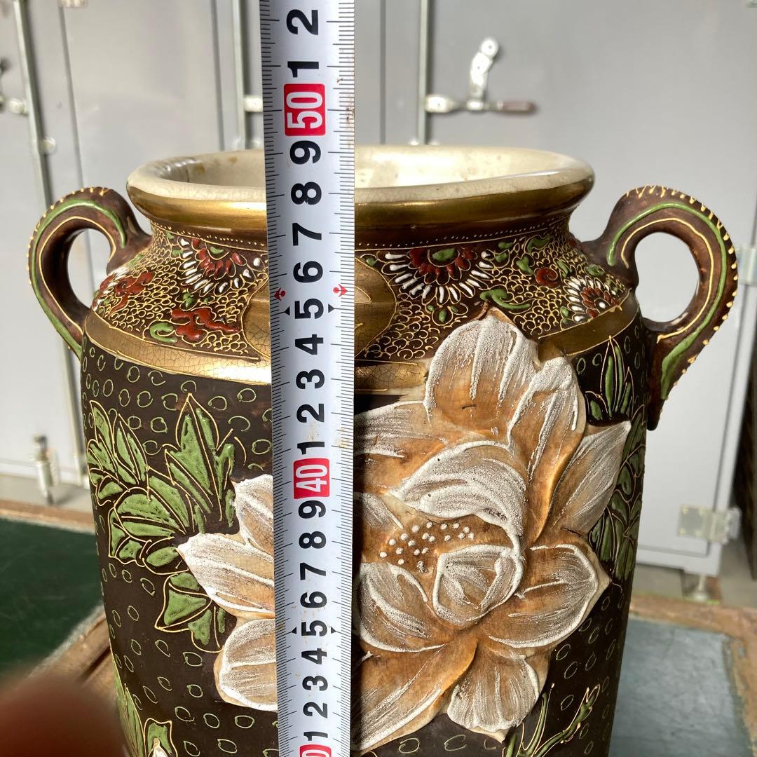 大きな壺　花瓶　インテリア　昭和レトロ