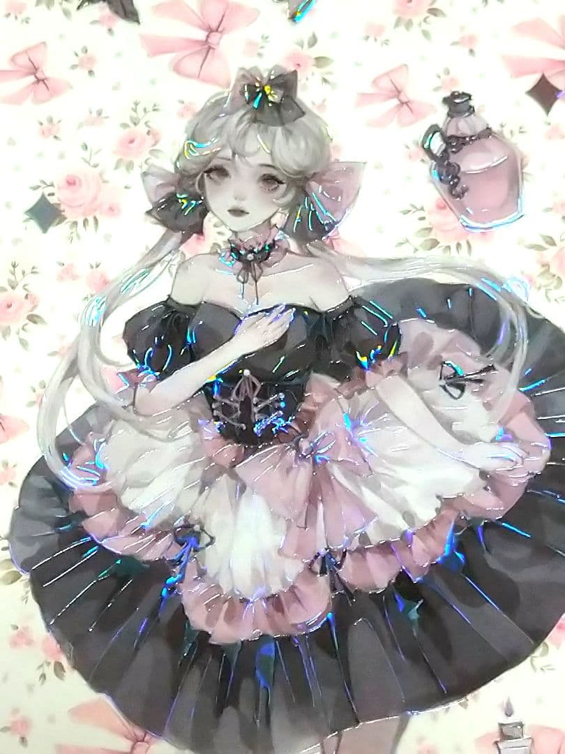 J1090＃暗夜莉莉丝(贝壳光)一木一横切り売り海外人物マステ女の子