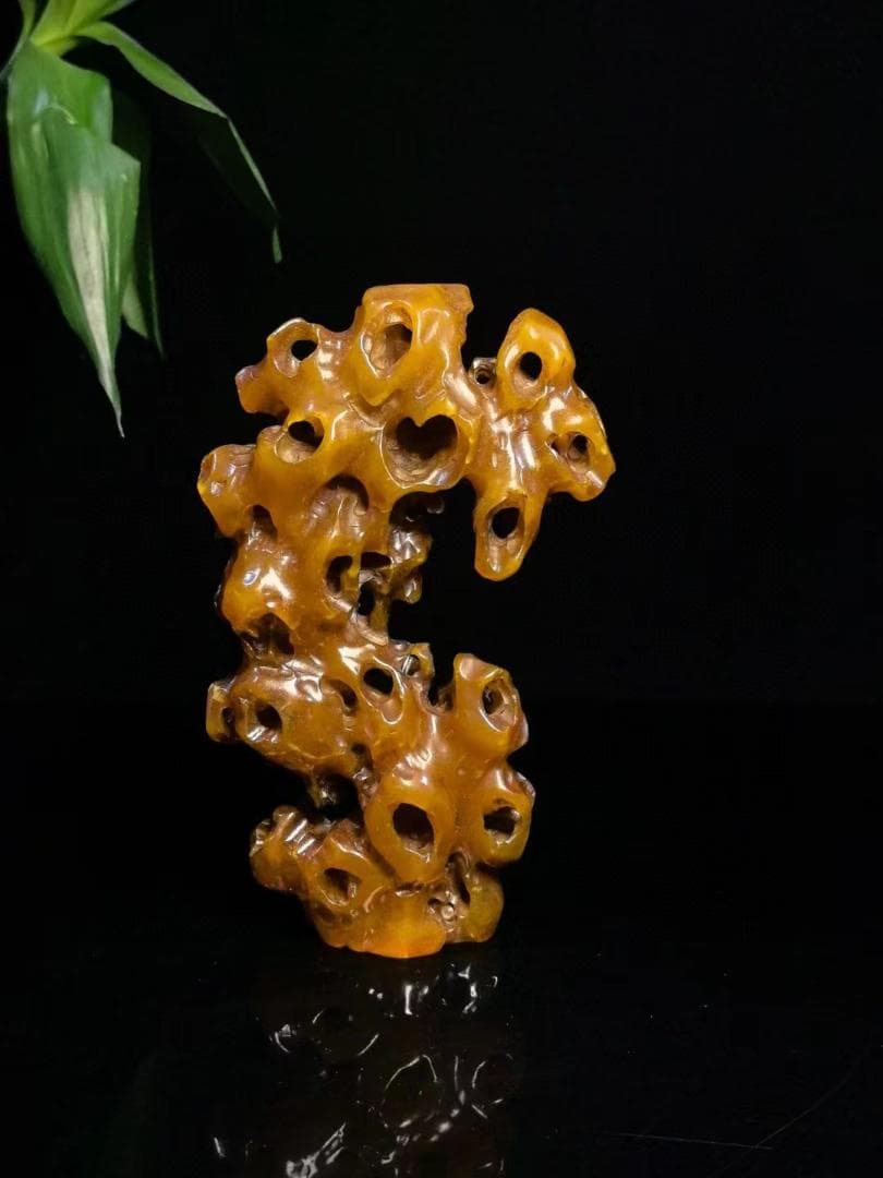 中国古美術・太湖石の印鑑・寿山田黄印章・置物・純手彫り・風水開運・案頭・文房具