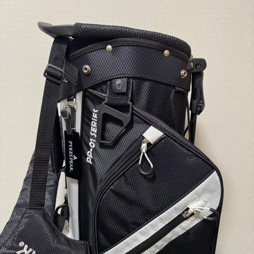 美品 PYKES PEAK パイクスピーク スタンド式 キャディバッグ