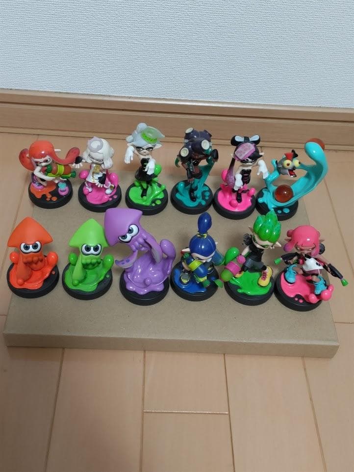 【送料無料・美品】任天堂 アミーボ amiibo 「スプラトゥーン」１２個