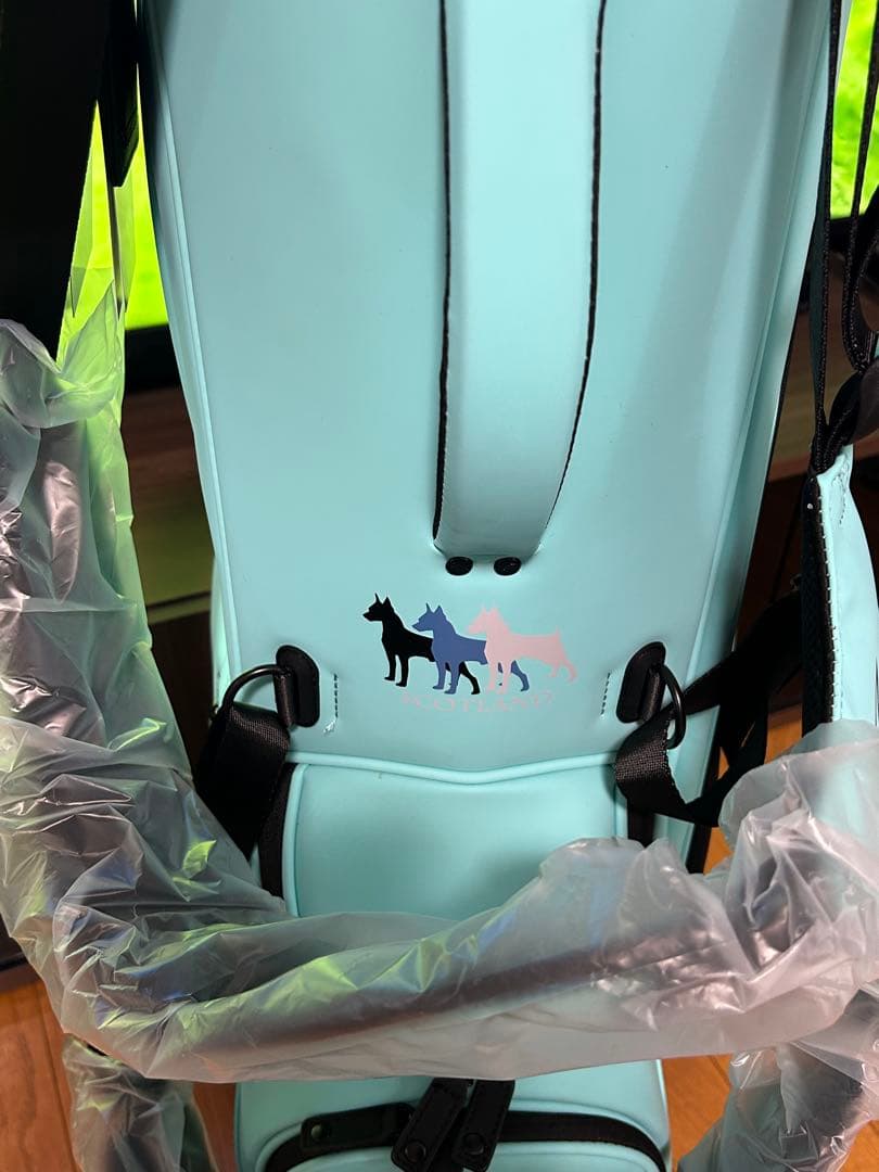 スコットランド　TDN スタンド式キャディバッグ ティファニーカラー