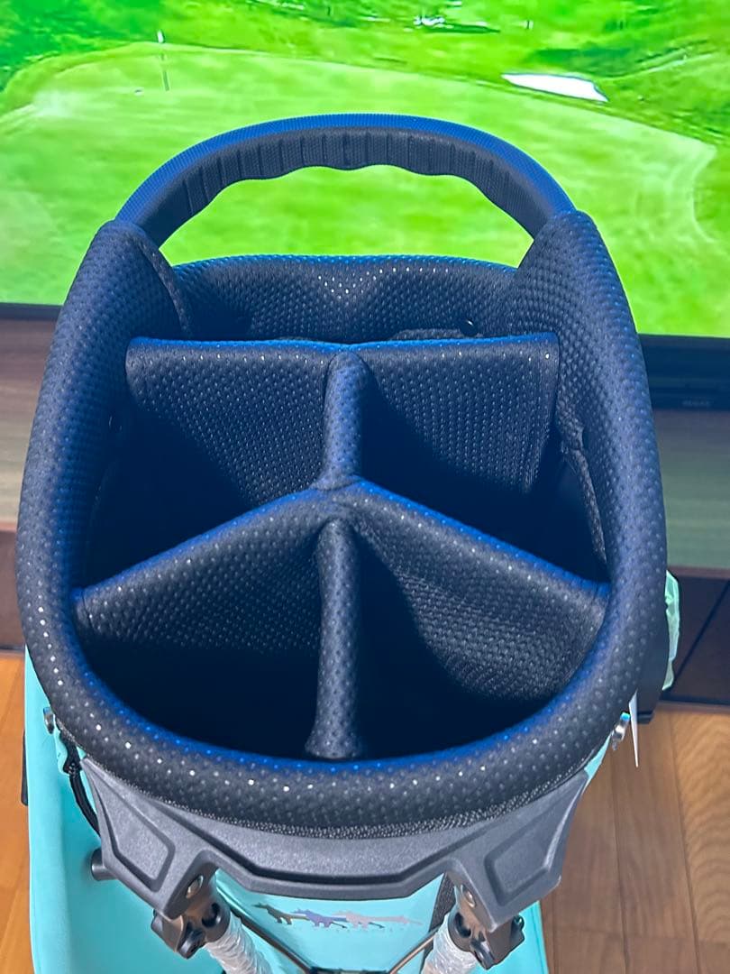 スコットランド　TDN スタンド式キャディバッグ ティファニーカラー