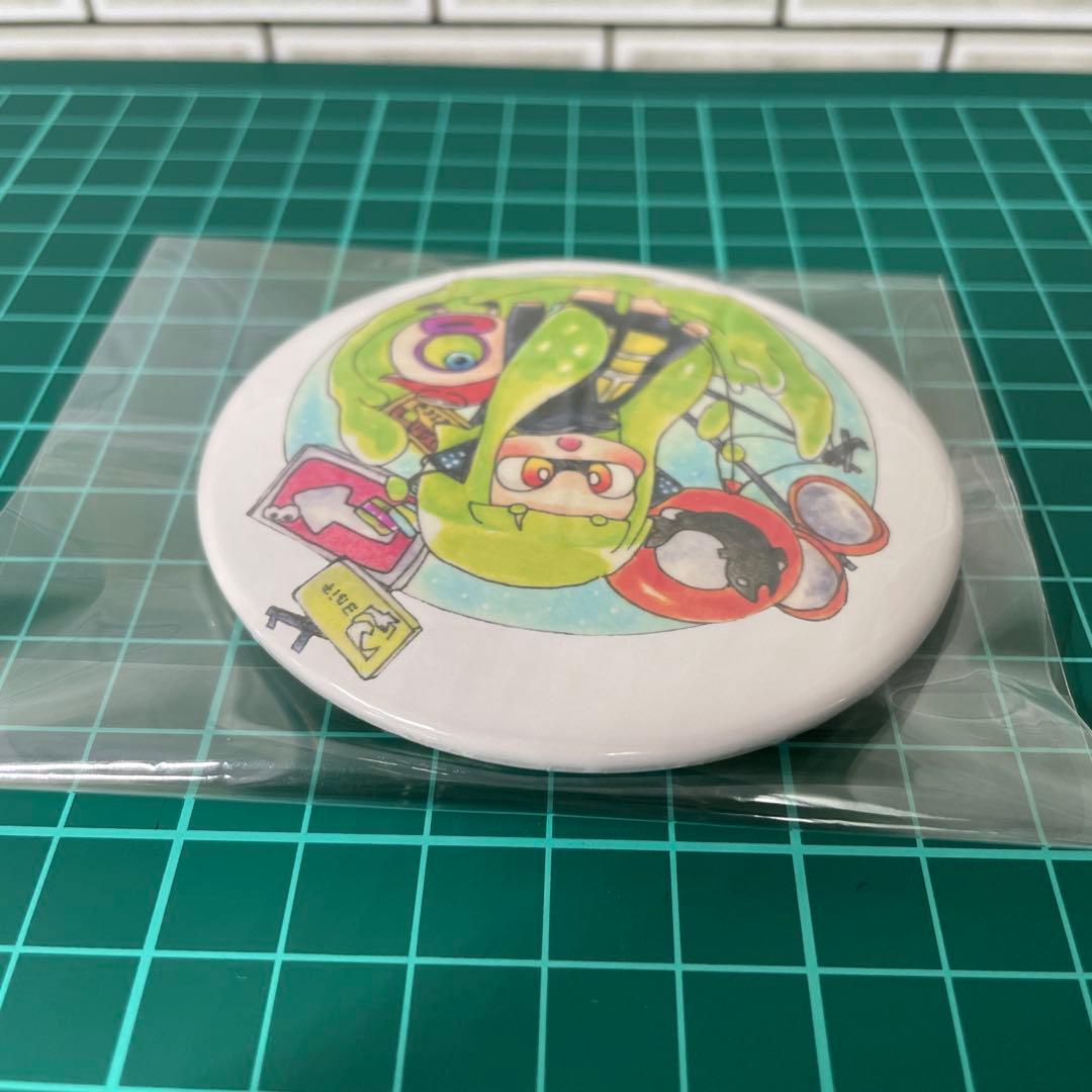 スプラトゥーン インクリング 3号 タコボール 缶バッジ