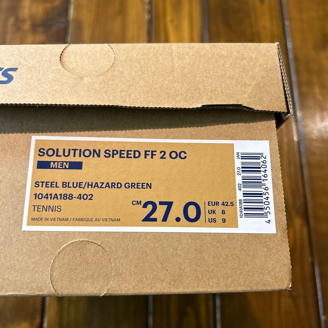 アシックス　メンズテニスシューズ ソリューションスピードFF2OC オムニクレー