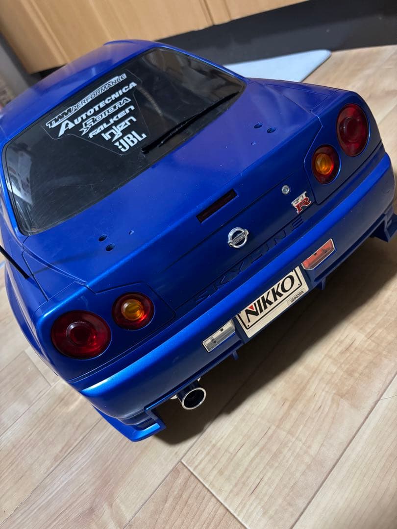 NIKKO RC GT-R 1/5 青色激レア　完全動作品！！送料込み！絶版品